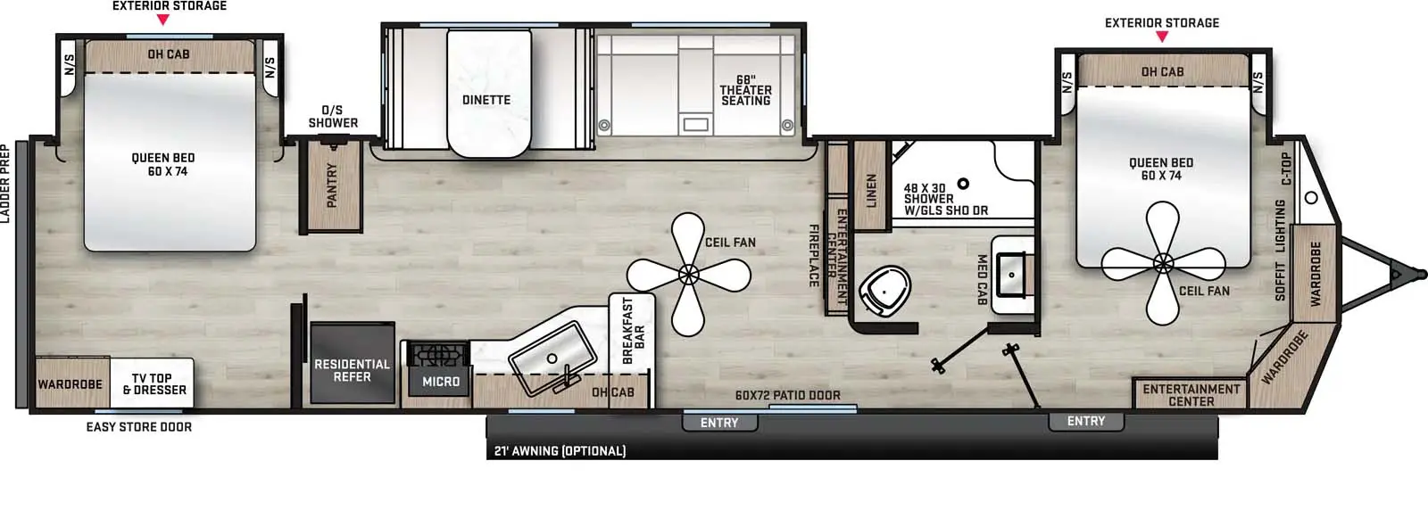 40BHTS2Q Floorplan Image